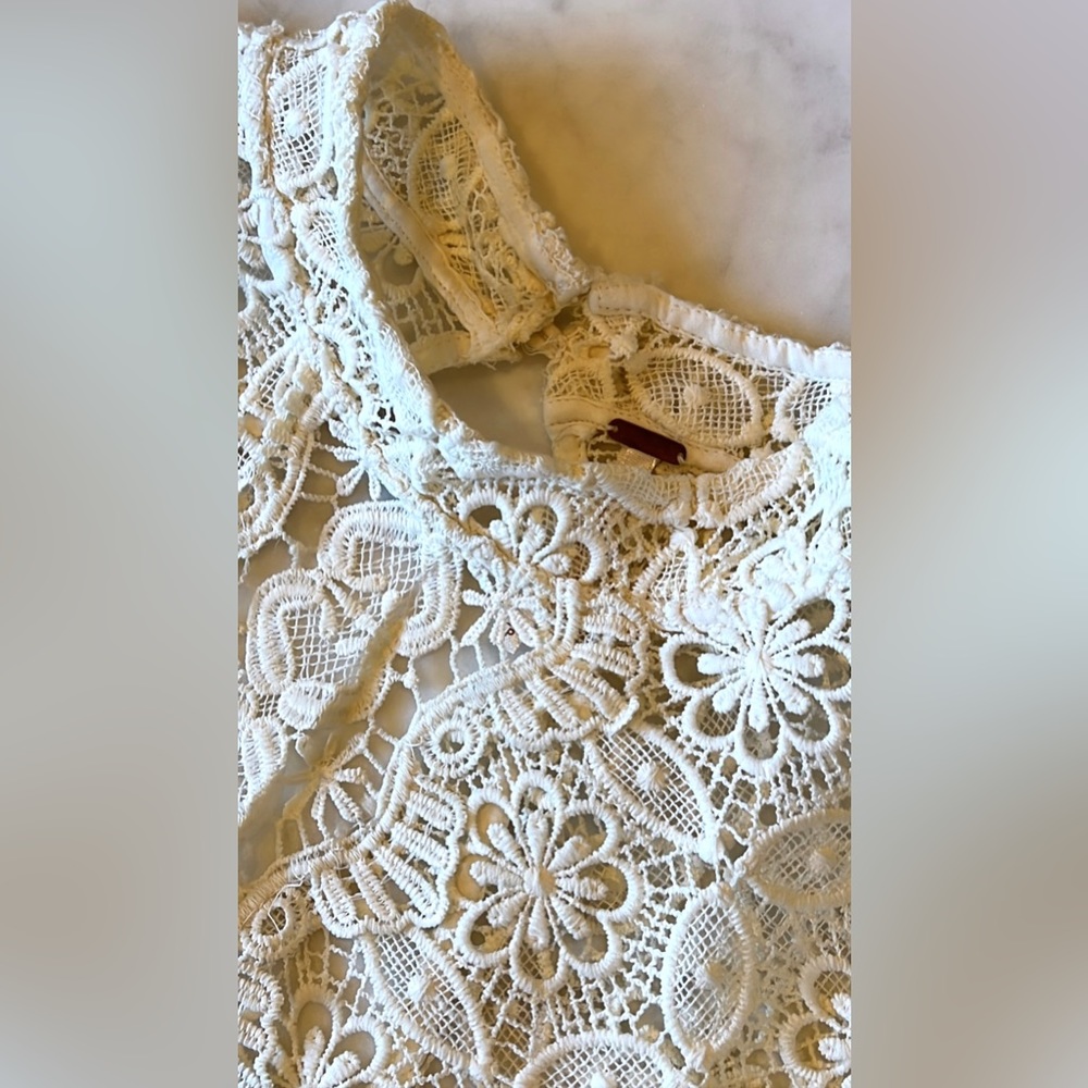 Free People Guipure Lace Mini Dress - Picture 5 of 12